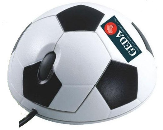 Football Design , USB Port , 800 DPI Optical Computer Wired Mouse With Precise Photoelectric Navigation