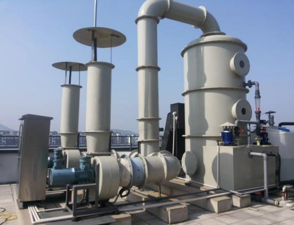 Grande volume de ar Poluição química Dessulfuração industrial Torre de pulverização com revestimento de gel FRP limpador de gás úmido