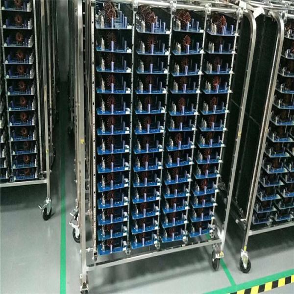 Antistatic Multisized Stainless Steel Trolley Cart Esd Pcb Storage Trolley