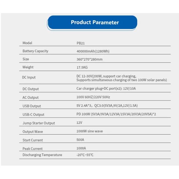 1000 Вт солнечный генератор Lifepo4 батарея портативная электростанция Mini Ups