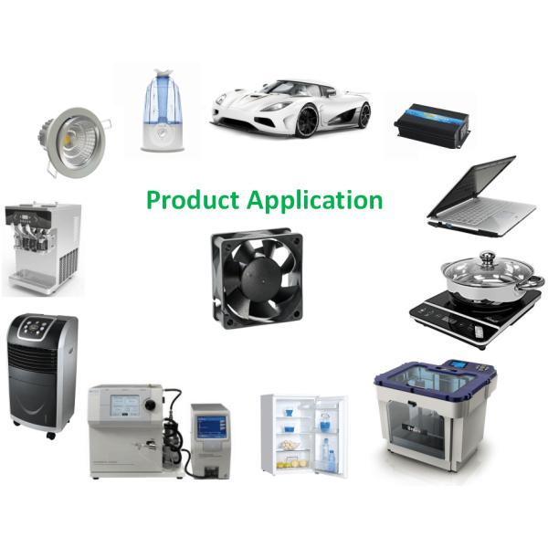 4 Wire Brushless Equipment Cooling Fans Cabinet Cooling Fan Ball / Hydraulic Bearing