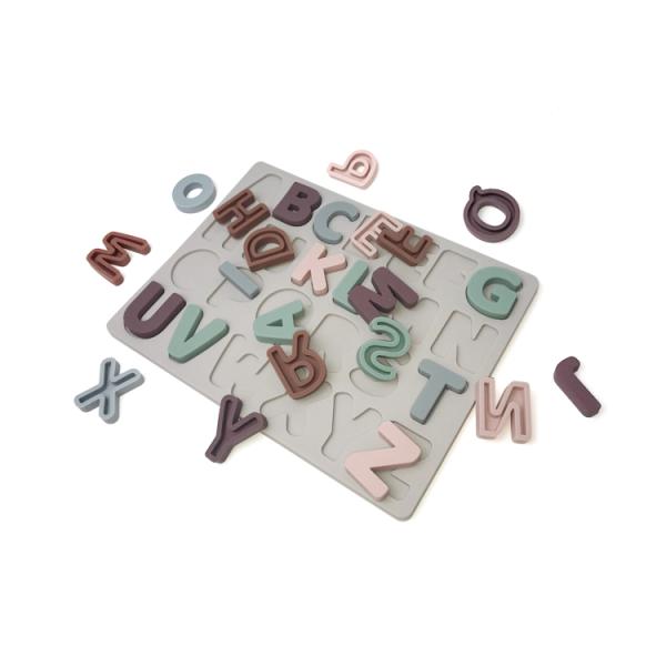 Головоломки письма не токсических игрушек силикона предыдущих воспитательных передвижные для детей
