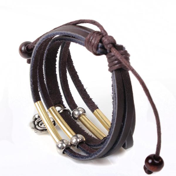 Rose Beaded Bracelet Wholesale Fashion Bracelets personalized leather bracelet
