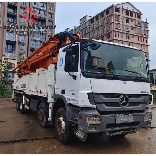 2014 Pompes à béton d'occasion avec châssis Mercedes pour Zoomlion 52m Capacité dans les travaux miniers et de construction de l'énergie