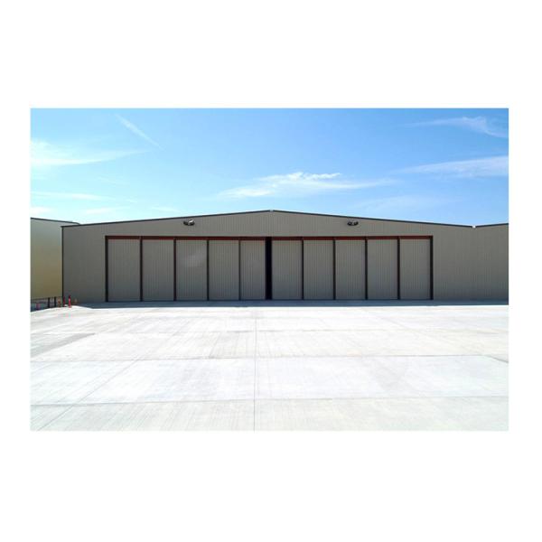 Horizontal Sliding Aircraft Hangar Door Heavy Duty Aluminum Alloy 22m Height Finished