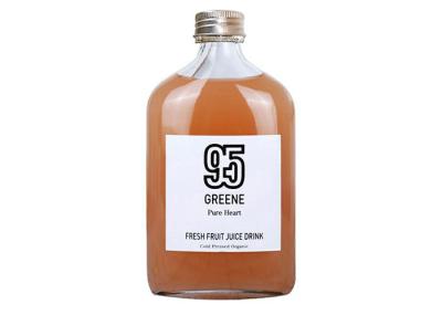 O vidro liso Juice Bottles 100ml 200ml 350ml do quadrado personalizou o logotipo
