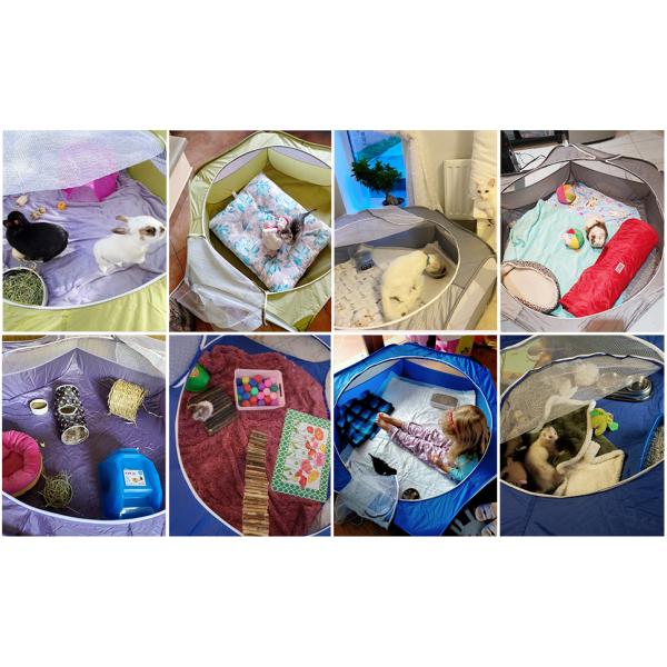 Tent Outdoor, Pet Enclosure Tent Suitable for Cats and Small Animals, Indoor Playpen Portable Exercise Tent with Car