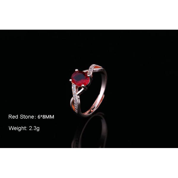Oval Ruby Vintage Silver Engagement Rings Environmental Copper