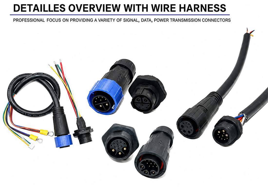 E-motorcycle Solution M23 Series 30A Heavy Duty Waterproof Circular Connector For High Power Equipment