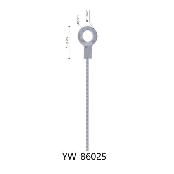 Componentes de cable estampados de Ring Stainless Steel Wire Rope de los terminales YW86025