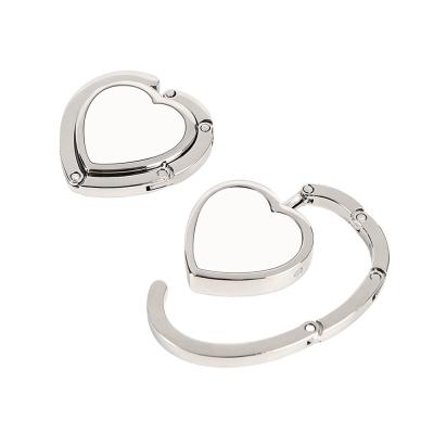 Heart Shape Sublimation Blank Bag Hook Custom Bag Hanger