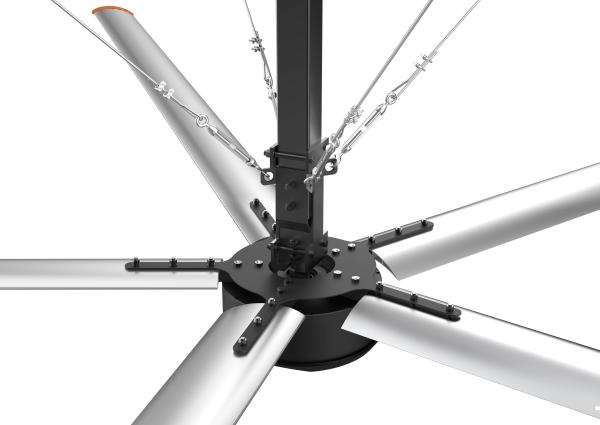 Permanent Magnet HVLS Ceiling Fans For Energy & Mining Remote Or Wall Controller