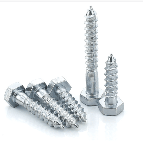 Emballage en vrac galvanisé de la tête de sortilège d'acier au carbone de vis en bois en bois de la vis DIN571 M6 M8 M10 M12