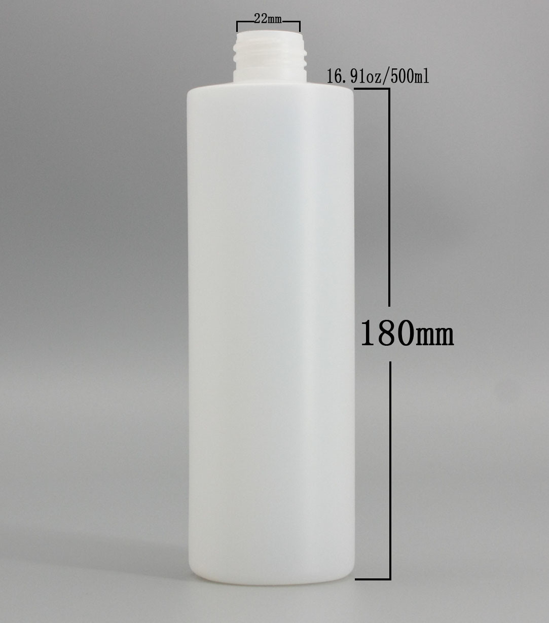 Бутылки шампуня 500ml цилиндра 22mm ЛЮБИМЦА пустые