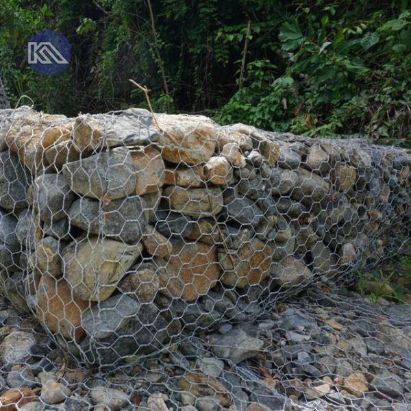 Q 195 Steel Wire Gabion Basket with 60×80mm Mesh Hole for River Bank Protection