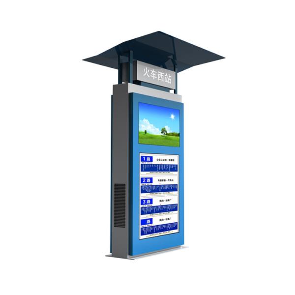 Outdoor Double Sided Bus Stop Billboard 65 Inch With Multi Screen