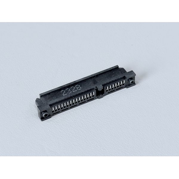 SATA 22-Pin Female SMT Connector with Pillar | 1.27mm Pitch Gold-Plated Terminal | PCB Electronic Signal Power Transmission Connector