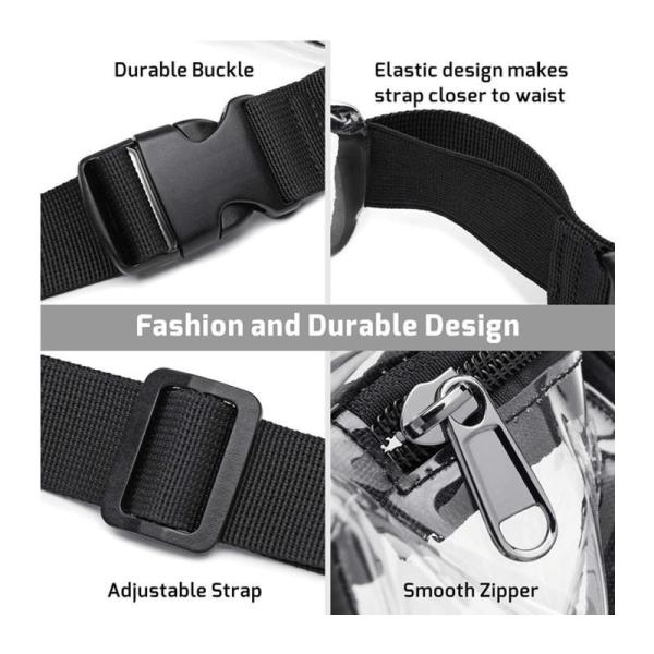 Clear Pvc Crossbody Mobile Phone Storage Bag Transparent Belt Waist Bag Chest Pouch Wallet Purse And Handbags