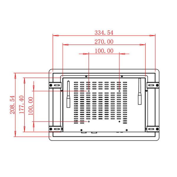 13.3-Inch Industrial Panel PC With Embedded, Open-Frame, Wall-Mounted Installtion