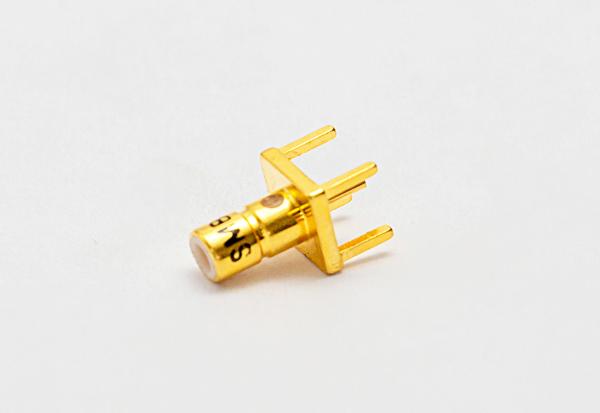SSMB Male RF Coaxial Connector – Straight Type, PCB Solder Mount