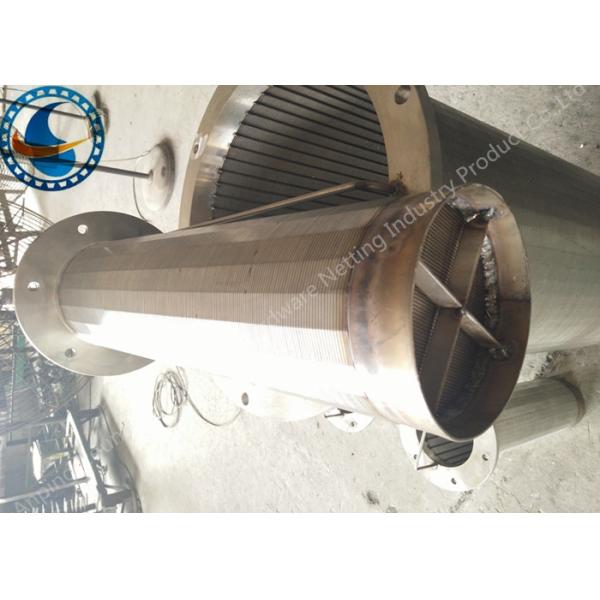 Closed Up Drum Screen Filter , Wedge Wire Sieve Filters High Efficiency