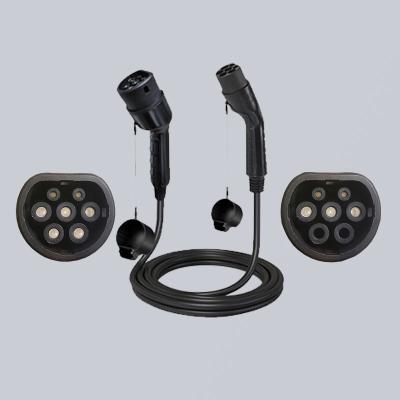 16A 11kw EV Charging Cable Extension Cord Type 2 To Type 2 EV Charging Accessories