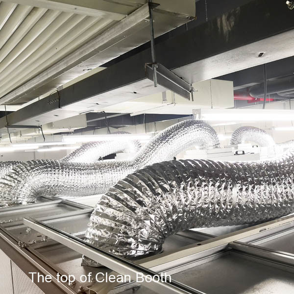 Структура оборудования чистой комнаты класса 10000 ФФУ алюминиевая с раздвижными дверями/фармацевтической чистой будочкой