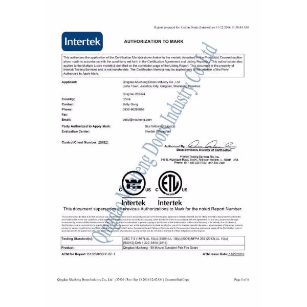 PVC MDF Interior Wood Composite Door Natural Wood Veneer Right / Left Opening Direction