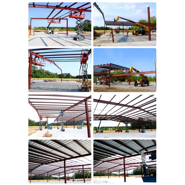 Corrugated Steel Roofing Prefabricated Sandwich Panel Warehouse for Q235B Q355B Grade