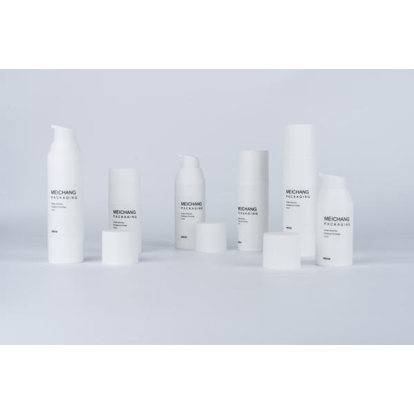 MEI CHANG 15ML 30ML 50ML Cylinder Round Airless Lotion Pump Bottle for Cosmetic Packaging