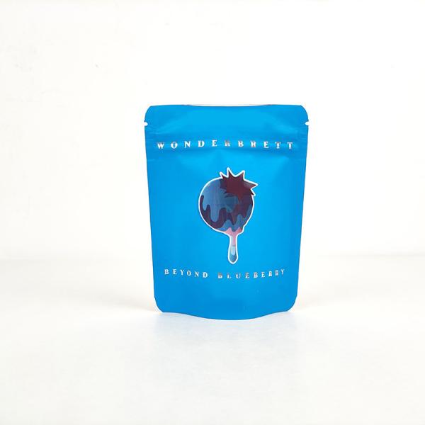 Custom Digital Printed Mylar Stand Up Pouch With Child Lock Three Sides Bag Style 140mircon Thickness