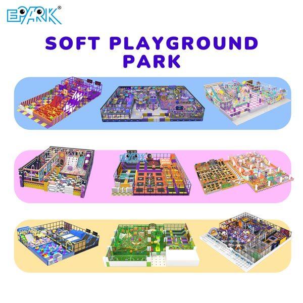 Customized New Design Soft  Entertainment Park Indoor Playground For Pre-school Soft Playground