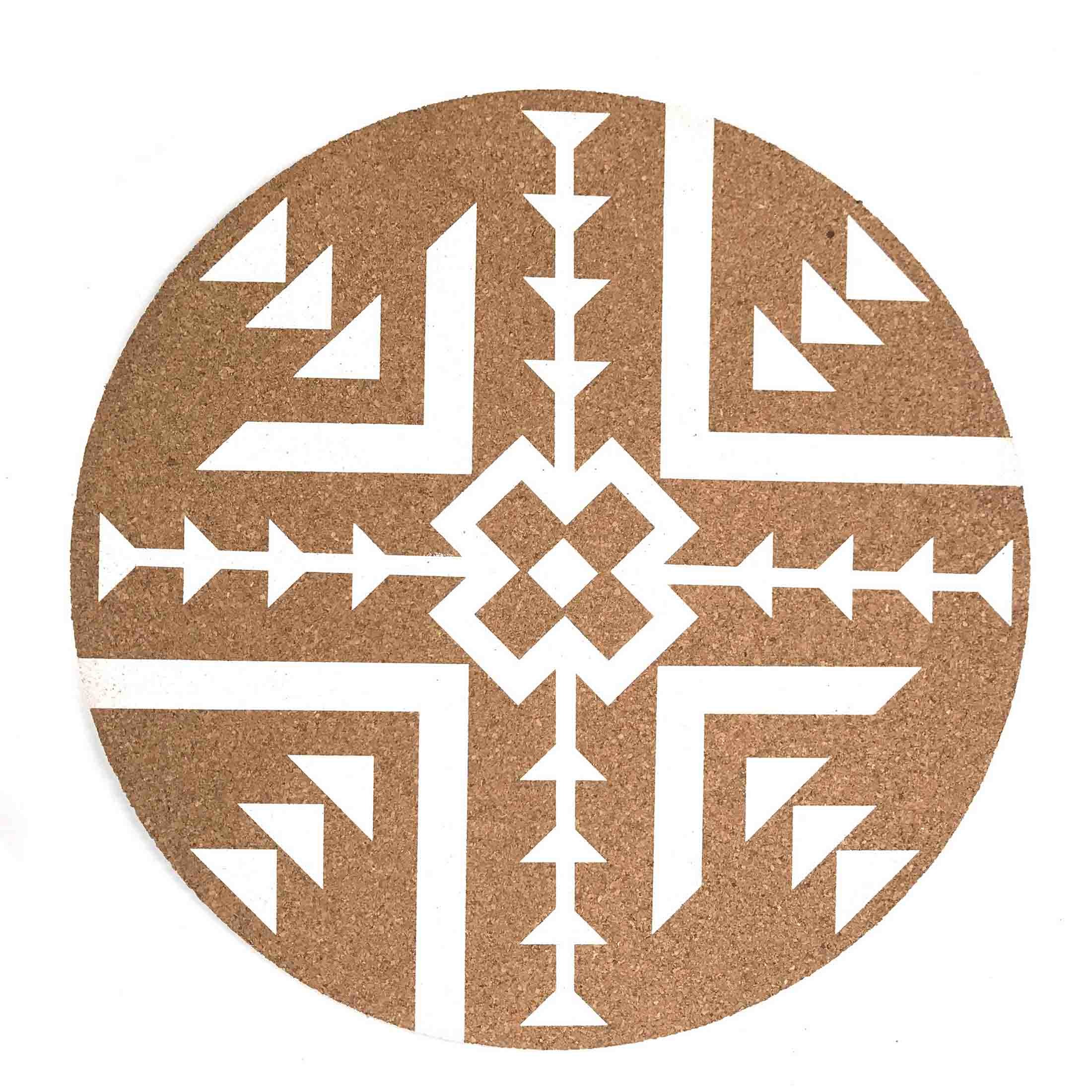 DIY персонализировало круглую гибкость Trivets циновок места пробочки противоюзовую хорошую