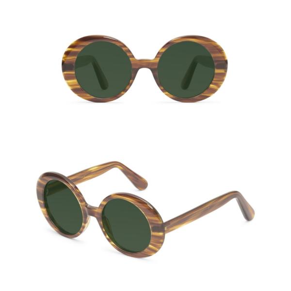 Classic Oversized Womens Mens Sunglasses Polarized UV 400 Protection Fashion Large Round Gradient Frame Design Eyewear