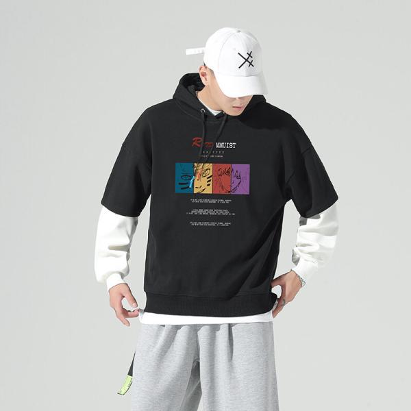 Sudaderas con capucha largas de la manga con el poliéster encapuchado 100% S-3XL para el invierno