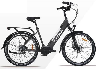 Lithium Battery 26 Inch City Electric Bicycle / E - bike With Rear Motor For Adults