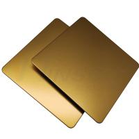 O grânulo 304 316 dos SS 201 soprou o ouro de aço inoxidável do titânio da folha laminado