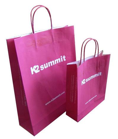 Clothing Red Kraft Paper Shopping Bags China Wholesale Price