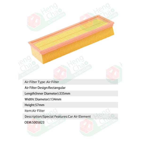 Воздушный фильтр OEM 5005823 Автозапчасти Автомобильный воздушный фильтр элемент 5005823 93891826 681296201