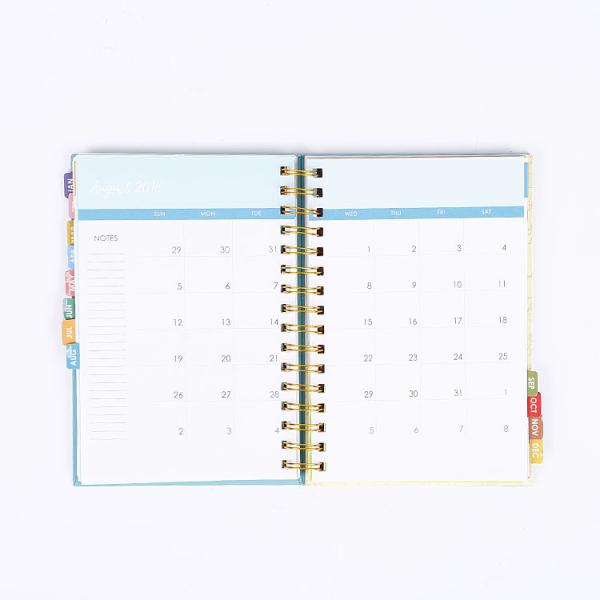 Custom Planner Agenda Spiral Composition Notebook For School Exercise