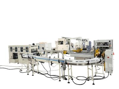 Ligne de production entièrement automatique de scie à bûcher de coupe de tissus faciaux