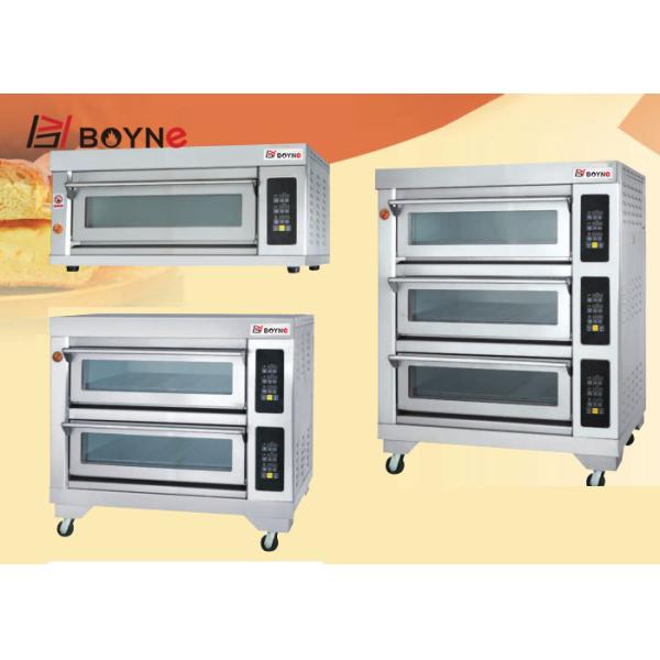 380v Double Layer Four Trays Baking Oven Stainless Steel for Hotel