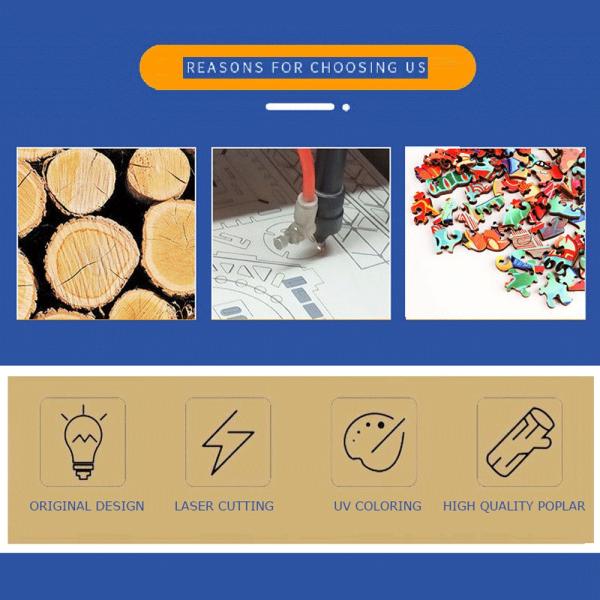 Wooden Puzzle Brain Teasers Toy Russian Blocks Game for Intelligence Training Kids