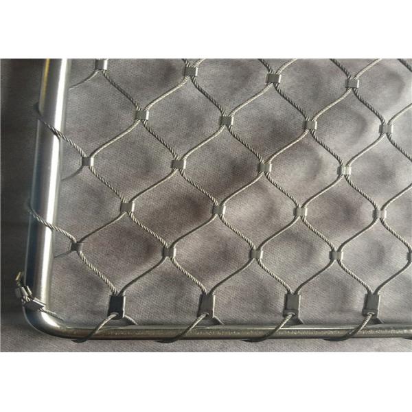 Stainless Steel 304 / 316 Balustrade Mesh , Baby Proof Stair Railing Safety Mesh
