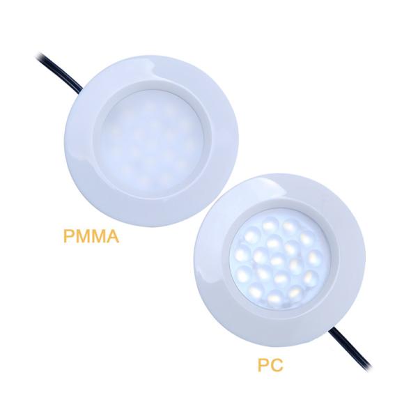 3.0w 12v DC LED Puck Lights White / Black 3000K/4000K/6400K Or Dual CCT 2700K-6400K A1110
