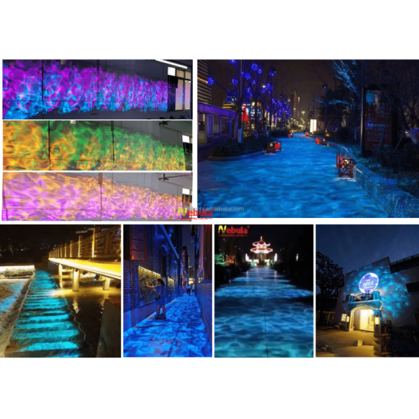 Outdoor Wave Projector 600W Colorful Ripple Water Effect Project Light