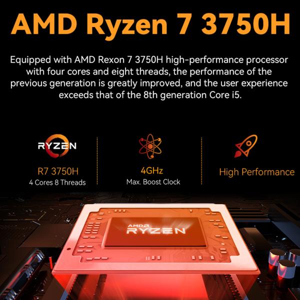 AMD Athlon Gold 3150U Black Mini PC With Aluminum Alloy Chassis For Home Office