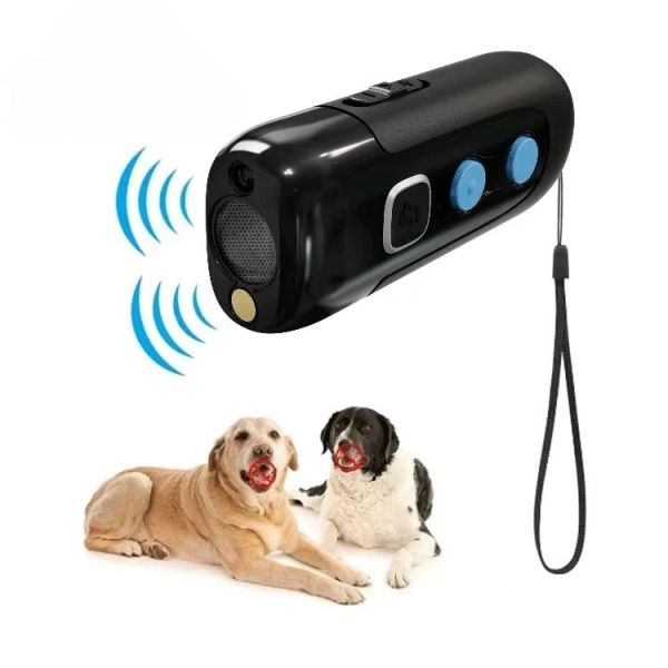 New Cross-border Hot-selling Eco-friendly Rechargeable IP67 Waterproof Smart Ultrasonic Dog Repellent High Power Bark Control