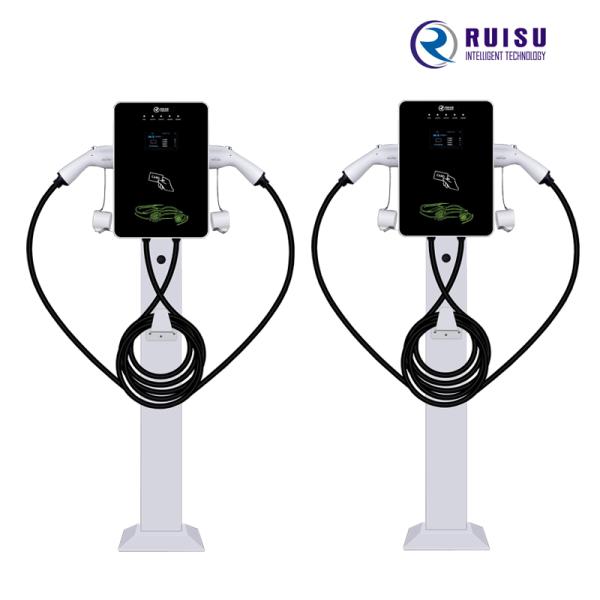 14KW 32A AC EV Charger Single Phase Type 2 Floor Stand With 5m Cable