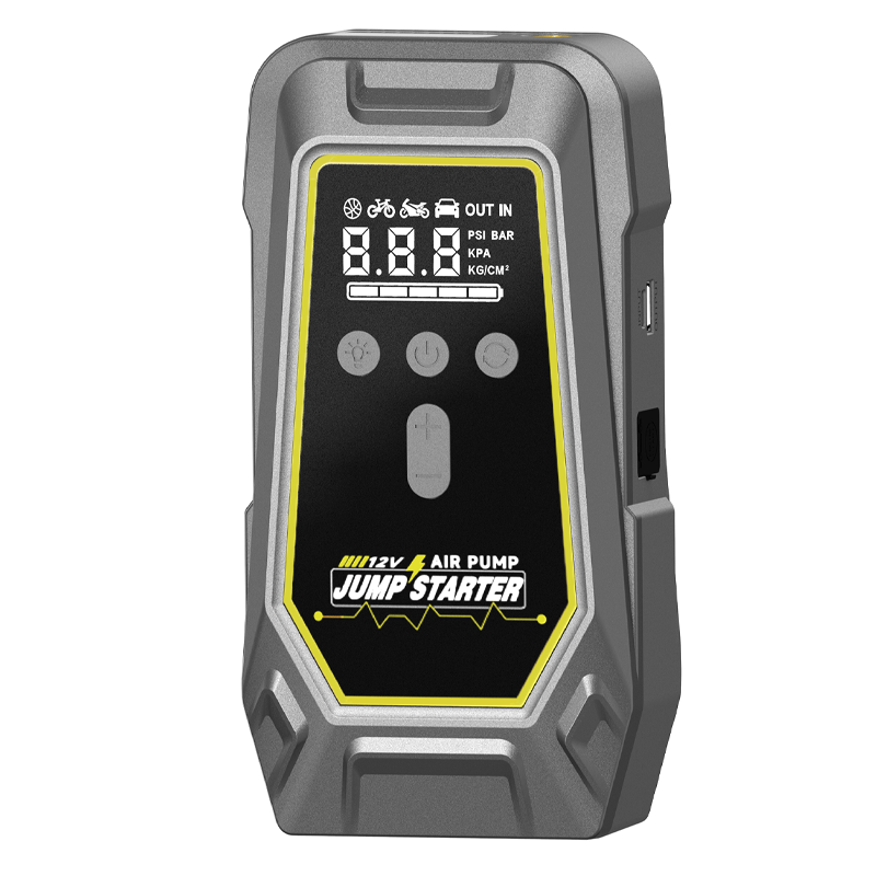 Electric Air Pump Tire Inflator 8000mAh 10000mAh 12000mAh Intelligent Emergency Car Jumper Starter